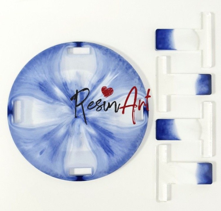 Подставка для подстаканников круг (8 мм) - Силиконовый молд — картинка 3