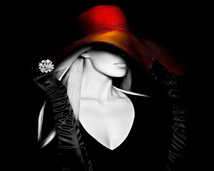 Алмазная вышивка «Девушка в шляпе» — картинка 2