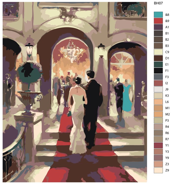 Картина по номерам «На вечеринку» — картинка 2