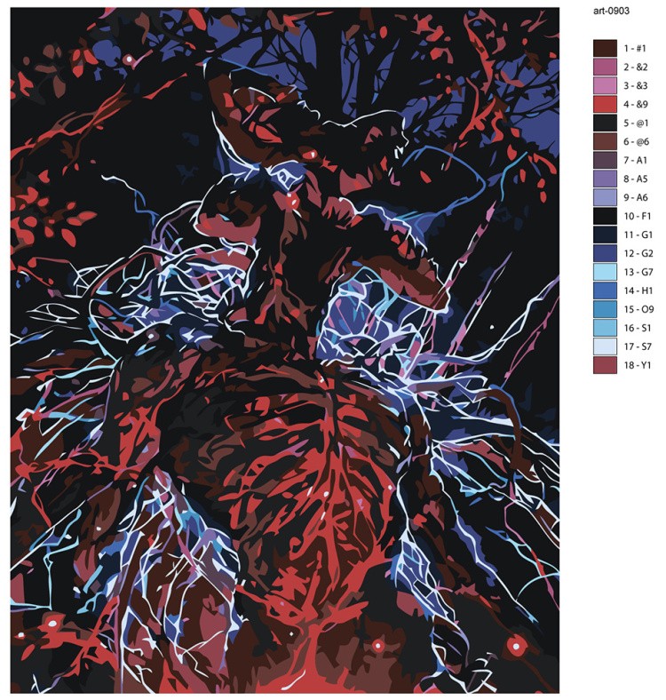 Картина по номерам ОСД Очень странные дела Демогоргон — картинка 2