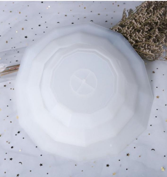 Силиконовый молд Epoxy Master заготовка для фруктовницы граненая, 16 см — картинка 4