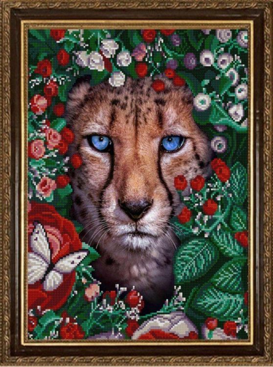 Рисунок на ткани «Природа и звери. Гепард»