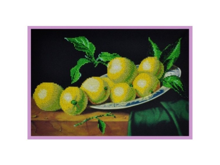Набор для вышивания бисером «Натюрморт с лимонами»