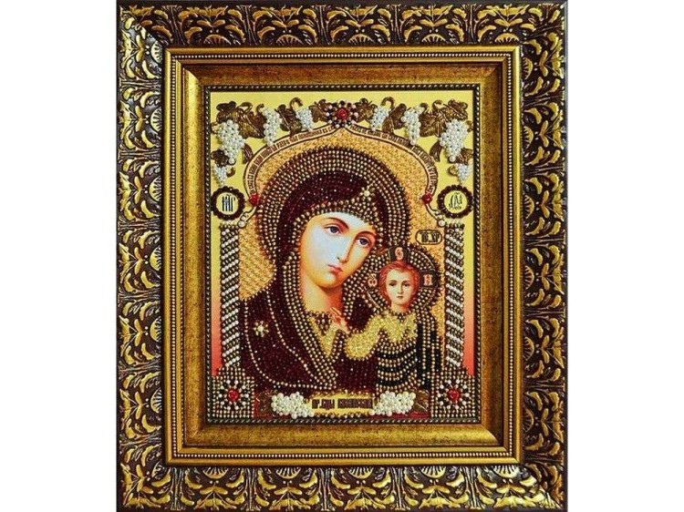 Набор вышивки хрустальными камнями «Богородица Казанская» — картинка 2