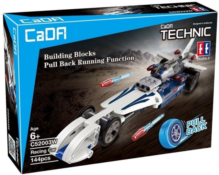 Конструктор Cada Technics гоночная машина, 144 детали, инерционная модель — картинка 3