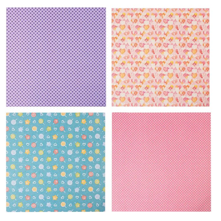 Бумага для скрапбукинга 30х30 см «Яркие краски», 12 дизайнов — картинка 4