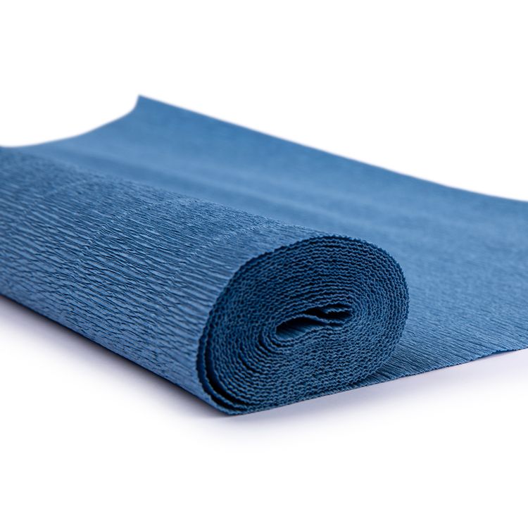 Гофрированная бумага 50х250 cм, 180 г/м2, цвет: 615 синий джинсовый, Blumentag — картинка 2