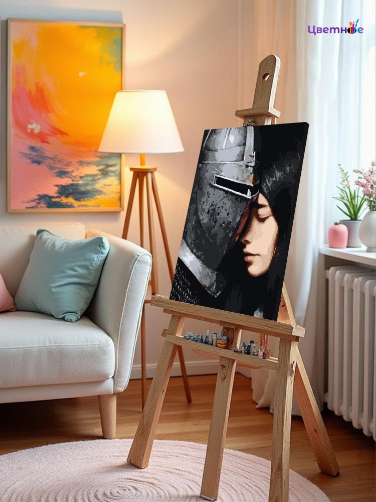Картина по номерам Рыцарь в доспехах и девушка — картинка 11