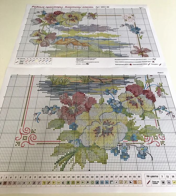 Набор для вышивания «Родные просторы. Анютины глазки» — картинка 10