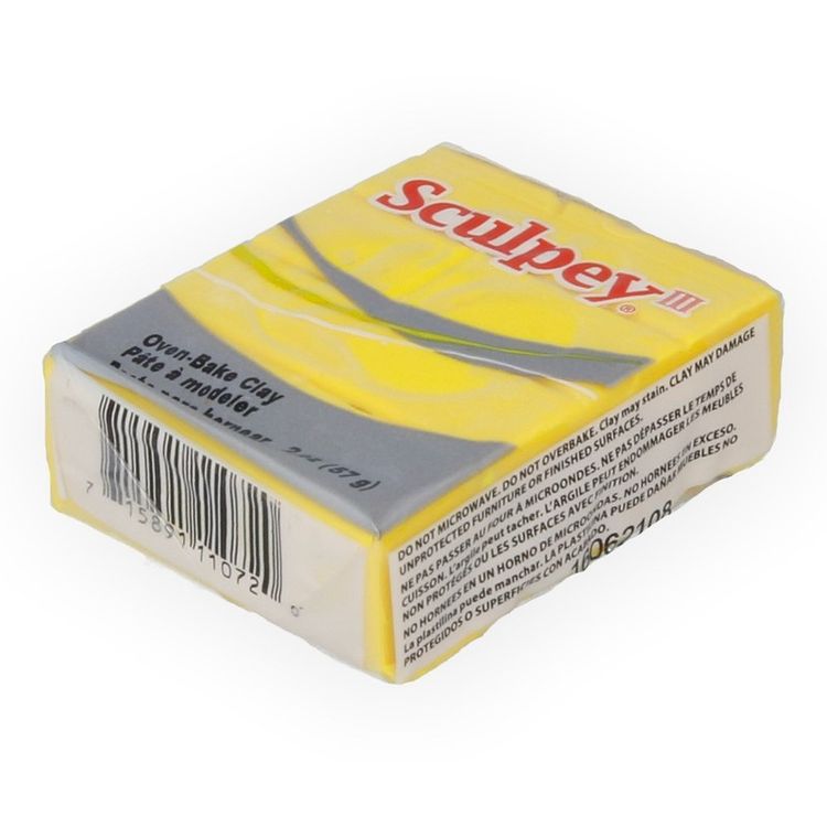 Полимерная глина Sculpey III, цвет: 072 желтый, 42 г — картинка 2