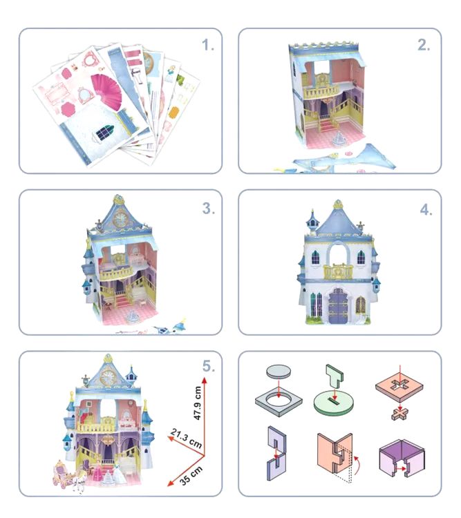 3D пазл CubicFun «Замок Принцессы» — картинка 6