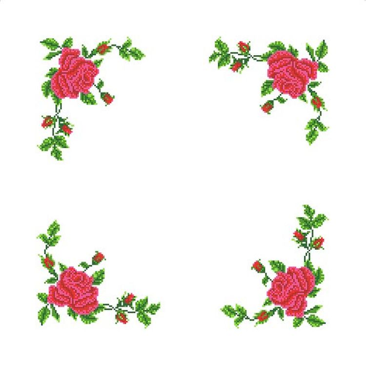 Набор для вышивания «Салфетка. Розы»