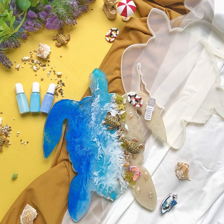 Силиконовый молд Epoxy Master черепаха, 32х26 см — картинка 4