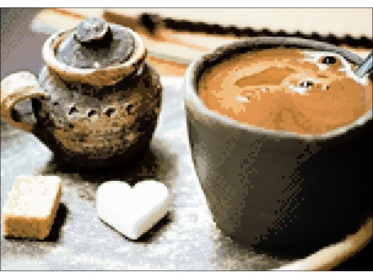 Алмазная вышивка «Кофе для любимого» — картинка 2