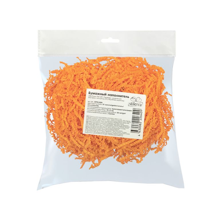 Бумажный наполнитель, цвет: золотой, 50 г, Stilerra — картинка 2