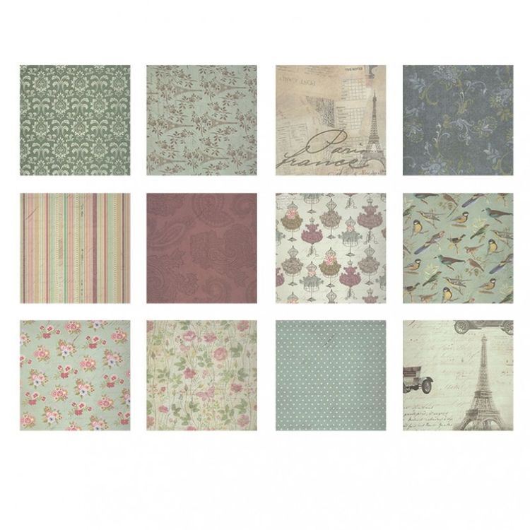 Набор бумаги для скрапбукинга «Модерн» 30,5x30,5 см — картинка 20