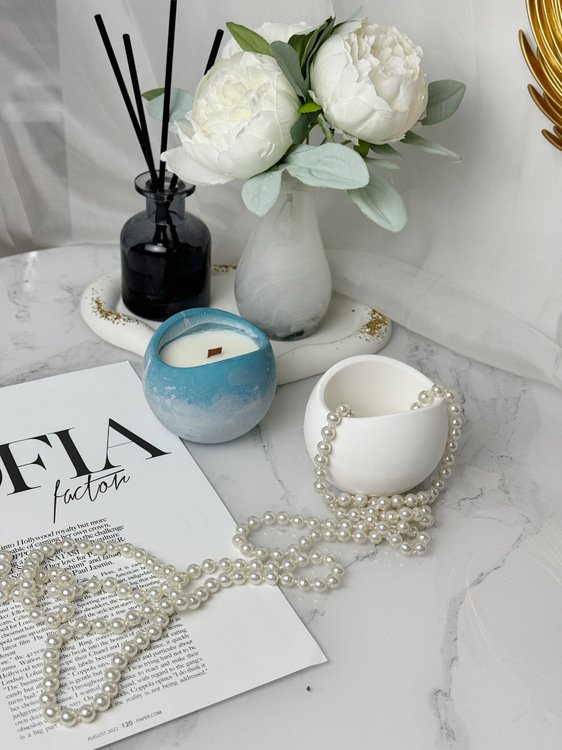 Силиконовый молд - Контейнер для свечей, d9x7см, 1 шт. — картинка 5