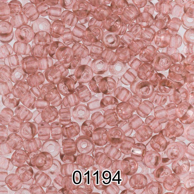 Бисер Чехия круглый 5 10/0, 2,3 мм, 500 г, цвет: 01194 светло-розовый