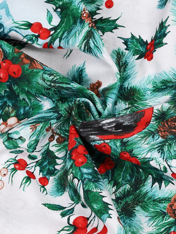 Ткань Рогожка, 5 м x 150 см, 165 г/м², цвет: новогодний принт, IDEAL — картинка 4