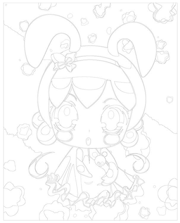 Картина по номерам «Аниме Hello Kitty Хеллоу Китти: Куроми 4» — картинка 3