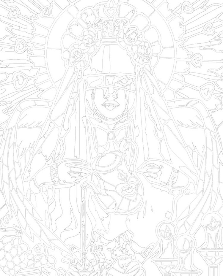 Картина по номерам «Таро, эзотерика: сердечное чаепитие арт» — картинка 3