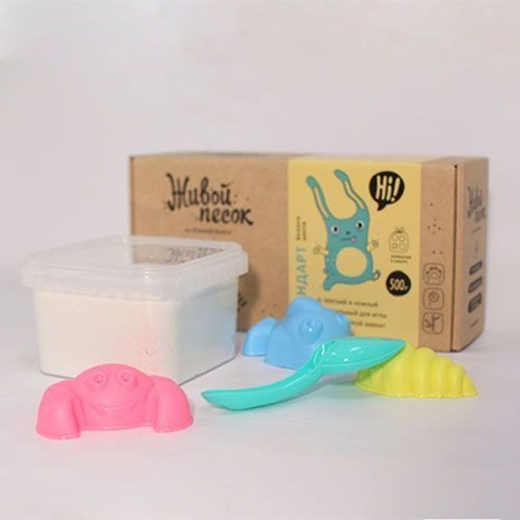 Живой песок Стандарт, 500 г с игрушками для игры — картинка 4