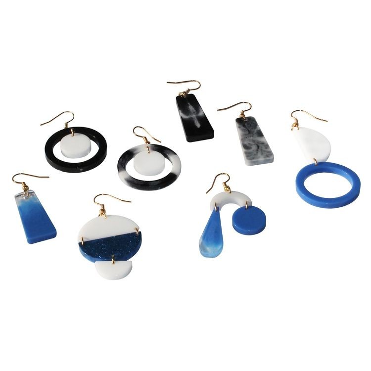 Набор для создания украшений из эпоксидной смолы «Серьги #2», FancyOn — картинка 4