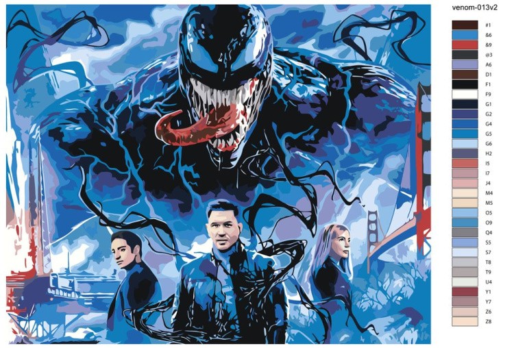 Картина по номерам «Веном: Постер 2» — картинка 2