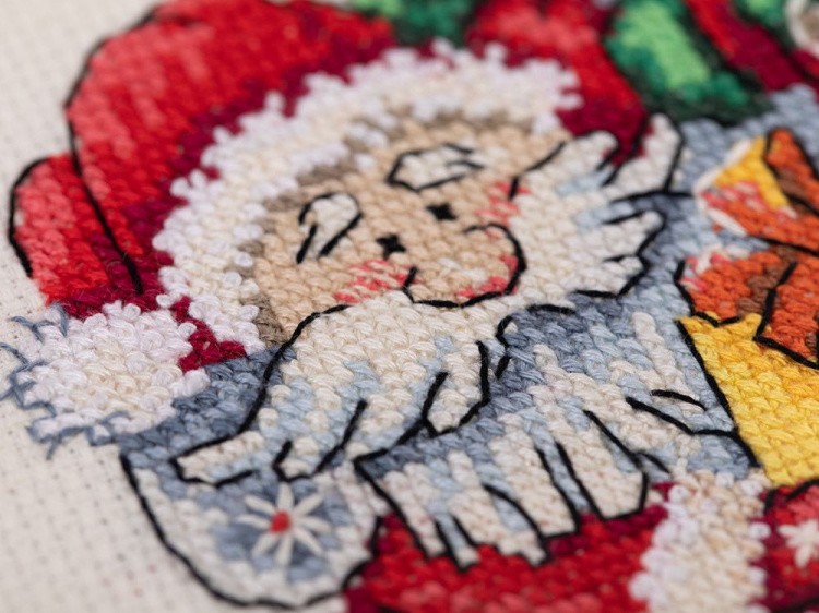 Набор для вышивания «Снеговичок и Дед Мороз» — картинка 3