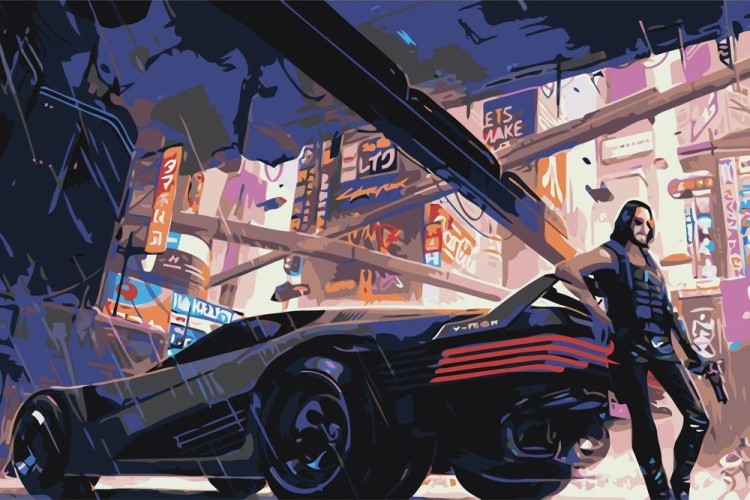 Картина по номерам «Cyberpunk 2077»