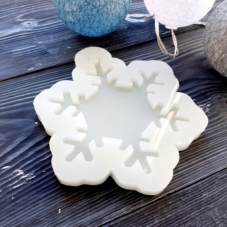 Снежинка, модель №19 - Силиконовый молд MyMold — картинка 3