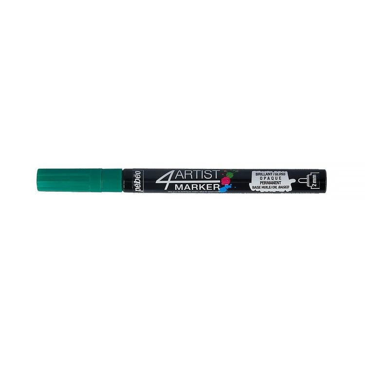 Маркер художественный 4Artist Marker на масляной основе, 2 мм, круглое перо, темно-зеленый, PEBEO