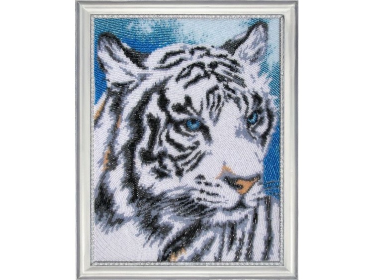 Набор для вышивания бисером «Белый тигр»