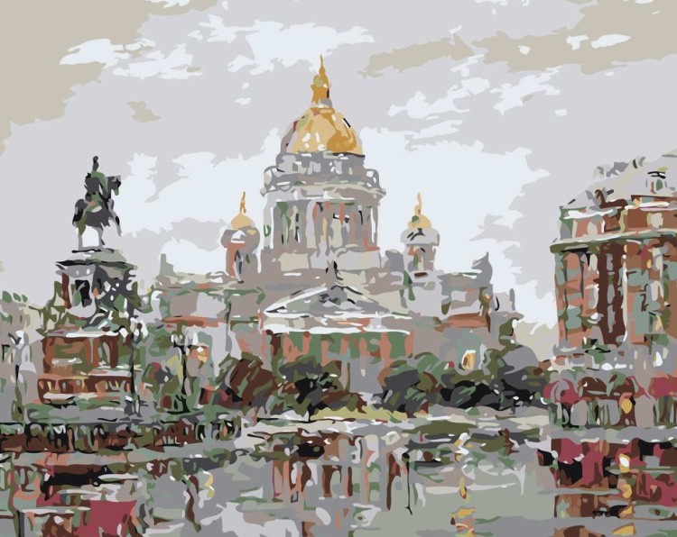 Картина по номерам «Площадь в Петербурге»