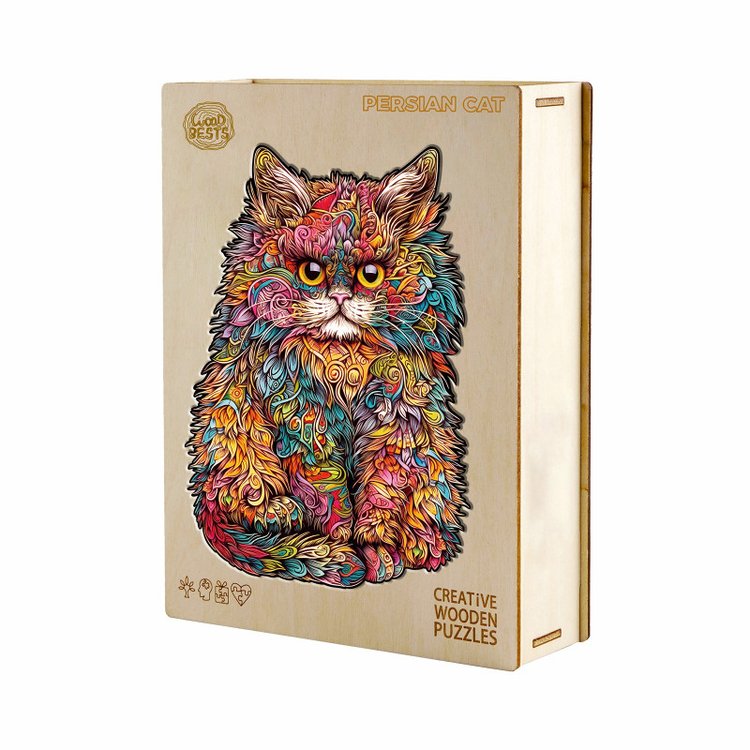 Деревянные пазлы «Пестрая киска S», Woodbests — картинка 5