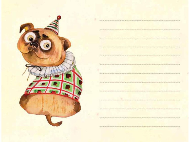 Пёсики в блокнотике. Лохматые записки. Бассет в фуражке — картинка 7