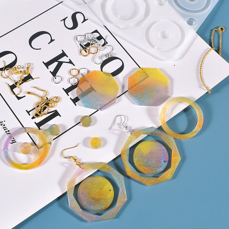 Силиконовый молд для сережек и кулонов, 14х10см — картинка 3