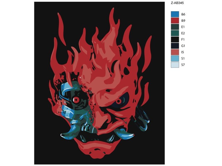 Картина по номерам «Кибердьявол» — картинка 2