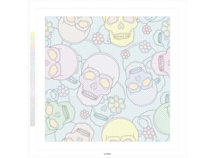 Картина по номерам «Веселые черепушки» — картинка 3