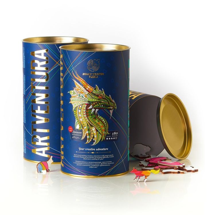 Деревянные пазлы Артвентура «Китайский дракон» — картинка 4