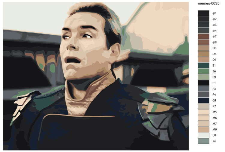 Картина по номерам «Мемы: Хоумлендер, сериал Пацаны 40x50» — картинка 2