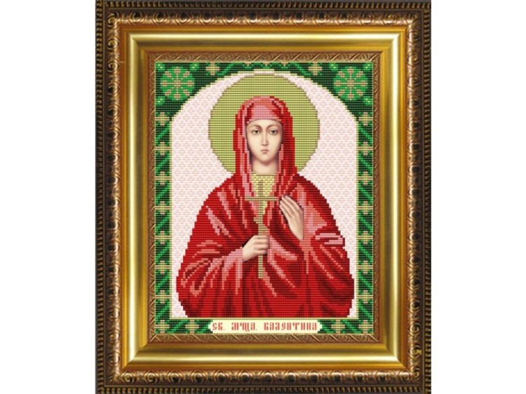 Рисунок на ткани «Св. Мученица Валентина»
