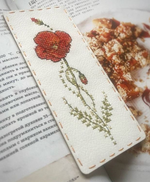 Набор для вышивания «Закладка. Мак белый» — картинка 2