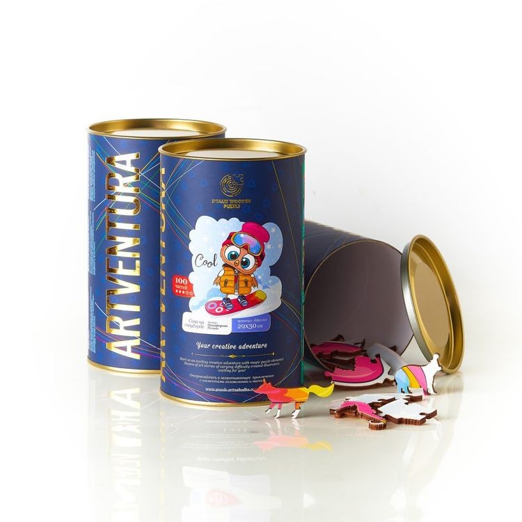 Деревянные пазлы Артвентура «Сова на сноуборде» — картинка 3