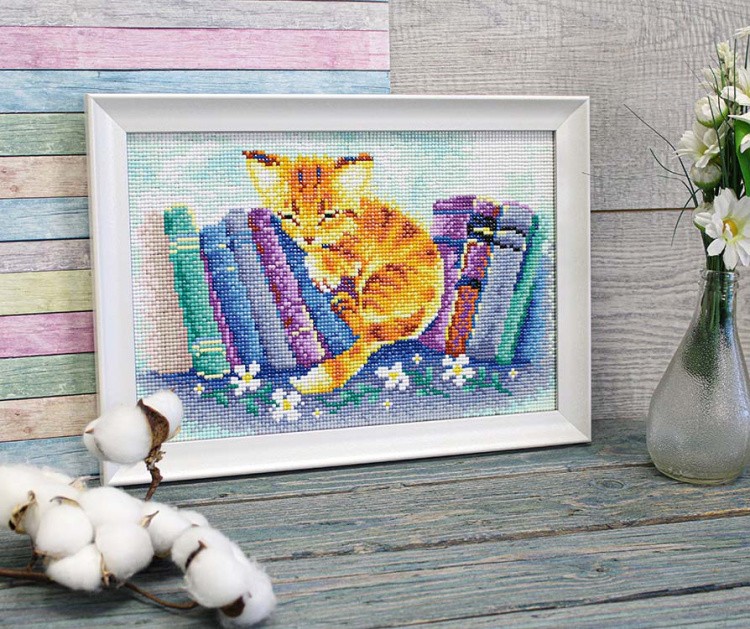 Алмазная вышивка «Спрятался» — картинка 3