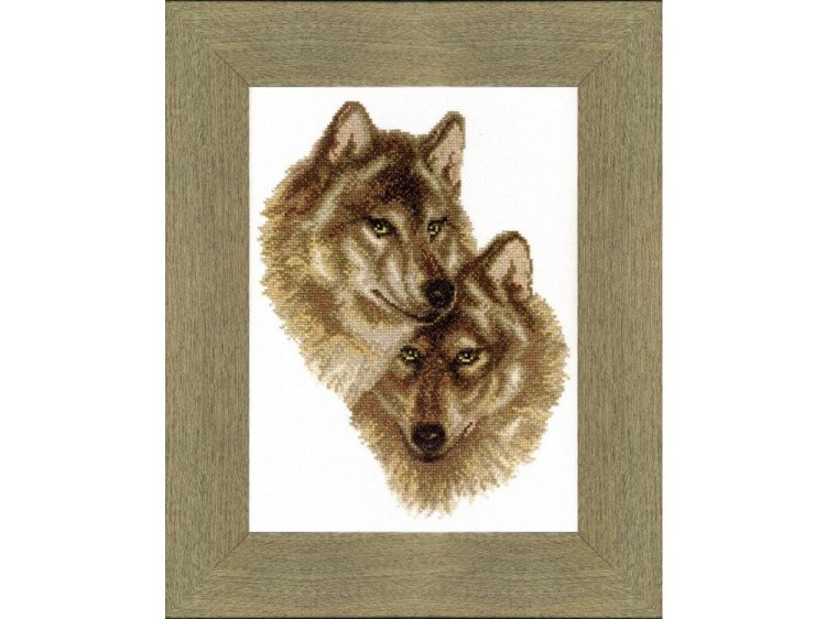 Набор для вышивания «Волк и волчица»