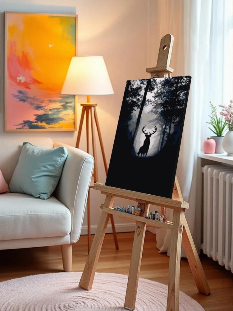 Картина по номерам «Лесной олень» — картинка 10