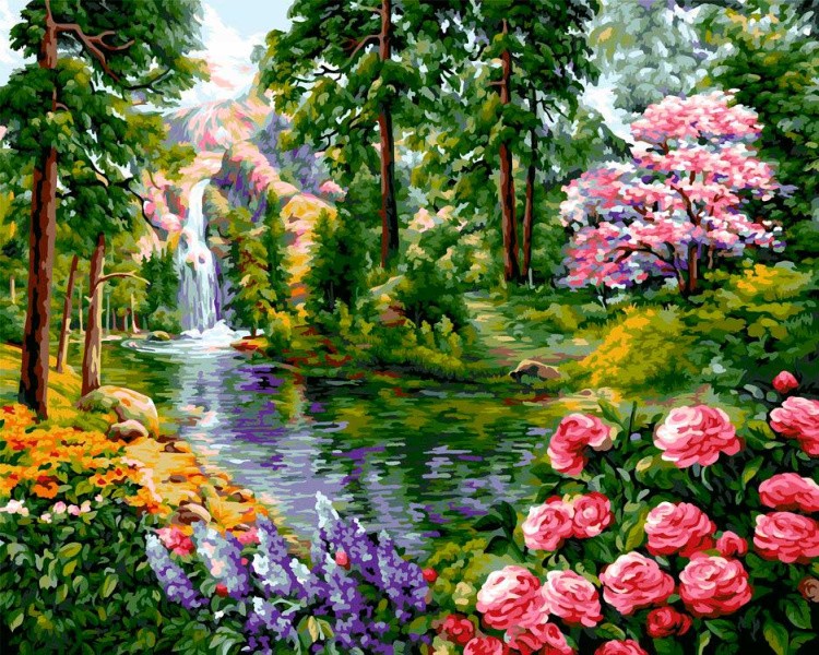 Картина по номерам «Райские сады»