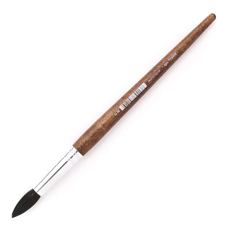 Кисть из белки микс Малевичъ Nature, круглая, №10 — картинка 3