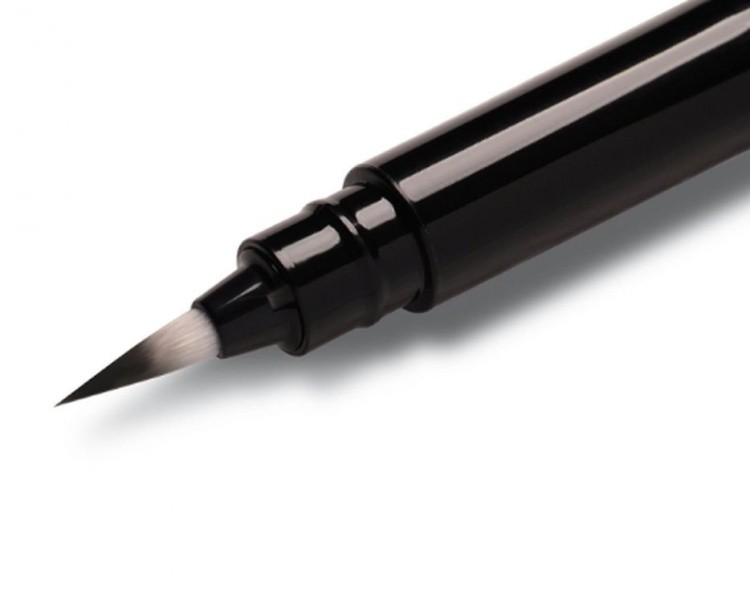 Ручка-кисть Pocket Brush Pen, 4 сменных картриджа (цвет черный), Pentel — картинка 2